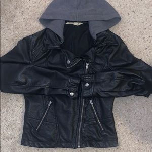 Faux Leather Jacket (Hollister)